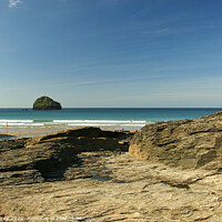 Buy canvas prints of Trebarwith Strand, North Cornwall by Brian Pierce