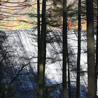 Buy canvas prints of Derwent Dam Overflow by Darren Watkinson