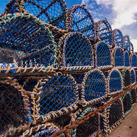 Buy canvas prints of Lobster pots by Ben Monaghan