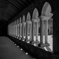 Buy canvas prints of Iona Cloisters by Ben Monaghan
