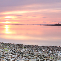 Buy canvas prints of  Findhorn Sunset by Aaron Casey