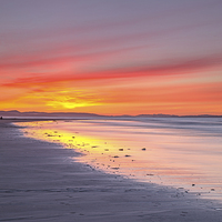 Buy canvas prints of Sunset at Findhorn by Aaron Casey