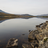 Buy canvas prints of  Lochside reflections by Aaron Casey