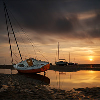 Buy canvas prints of WIRRAL SUNSET. by Neil  Hulme