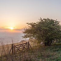 Buy canvas prints of Majestic sunrise over Ivinghoe Beacon by Graham Custance