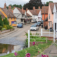 Buy canvas prints of Kersey Village, Suffolk by Graham Custance