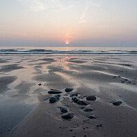 Buy canvas prints of Sunset at Bude by Graham Custance