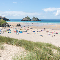 Buy canvas prints of Holywell Bay, Cornwall by Graham Custance