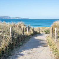 Buy canvas prints of A Serene Path to Gwithian Beach by Graham Custance