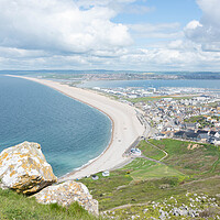 Buy canvas prints of Chesil Beach  by Graham Custance