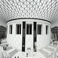 Buy canvas prints of Great Court, British Museum by Graham Custance