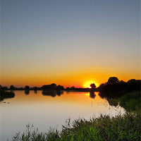 Buy canvas prints of Reservoir Sunset by Graham Custance