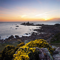 Buy canvas prints of Corbierre Lighthouse, Jersey by Graham Custance