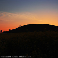 Buy canvas prints of Ivinghoe Beacon Silhouette by Graham Custance