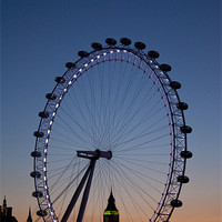 Buy canvas prints of London Eye by Graham Custance