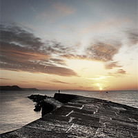 Buy canvas prints of The Cobb, Lyme Regis by Graham Custance