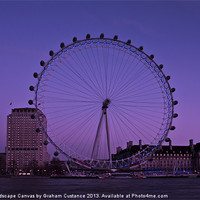 Buy canvas prints of London Eye by Graham Custance