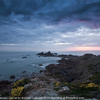 Buy canvas prints of Corbierre Lighthouse, Jersey by Graham Custance