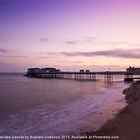 Buy canvas prints of Cromer Pier at Sunrise by Graham Custance