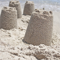 Buy canvas prints of Sand Castles by Graham Custance