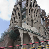 Buy canvas prints of Sagrada Familia, Barcelona by Graham Custance