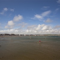 Buy canvas prints of Weymouth Beach by Graham Custance