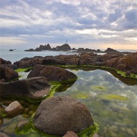 Buy canvas prints of Corbiere Lighthouse, Channel Islands by Graham Custance