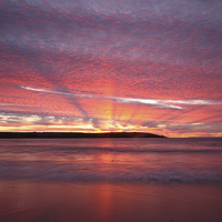 Buy canvas prints of Sunset in Cornwall by Graham Custance
