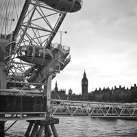 Buy canvas prints of London Eye & Westminster by Graham Custance