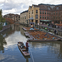 Buy canvas prints of Punting in Cambridge by Graham Custance