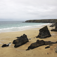 Buy canvas prints of Bedruthan Steps, Cornwall by Graham Custance