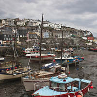 Buy canvas prints of Mevagissey Harbour, Cornwall by Graham Custance
