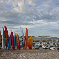 Buy canvas prints of Lyme Regis Reflections by Graham Custance