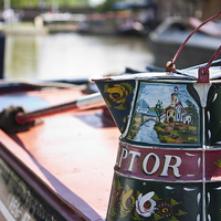 Buy canvas prints of Canal Boat by Graham Custance