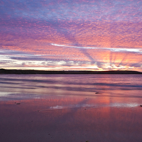 Buy canvas prints of  Cornish Sunset by Graham Custance