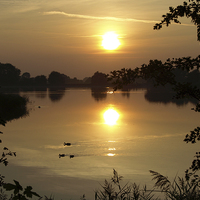 Buy canvas prints of Reservoir Sunset  by Graham Custance