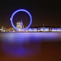 Buy canvas prints of The London Eye by Graham Custance