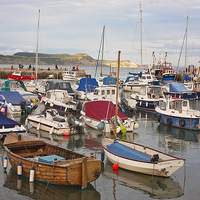Buy canvas prints of Lyme Regis Harbour by Graham Custance