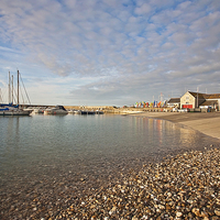 Buy canvas prints of  Lyme Regis Harbour by Graham Custance