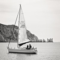 Buy canvas prints of The Needles by Graham Custance