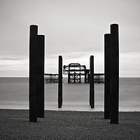 Buy canvas prints of West Pier Brighton by Graham Custance