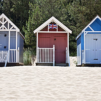Buy canvas prints of Wells next the Sea beach huts by Graham Custance