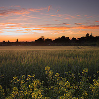 Buy canvas prints of Ivinghoe Sunset by Graham Custance