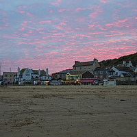 Buy canvas prints of Lyme Regis Sunset by Graham Custance