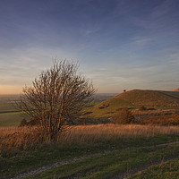 Buy canvas prints of Ivinghoe Beacon Sunset by Graham Custance