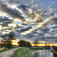Buy canvas prints of Canal Sunset by Graham Custance