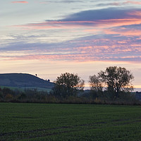 Buy canvas prints of Chilterns Sunset by Graham Custance