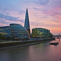 Buy canvas prints of The Shard at Sunset by Graham Custance