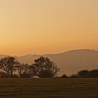 Buy canvas prints of Ivinghoe Beacon Sunset by Graham Custance