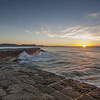 Buy canvas prints of Sunrise at The Cobb by Graham Custance